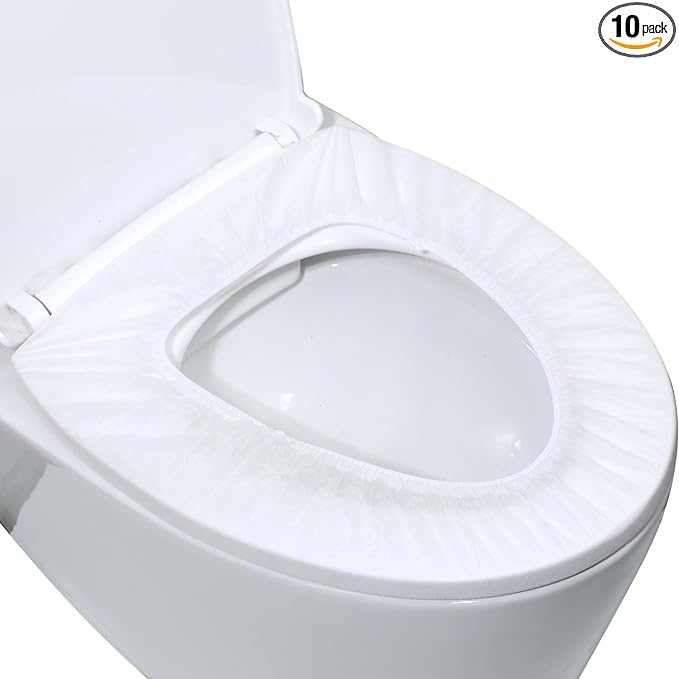 10 Pack Disposable Toilet Seat Covers for Travel