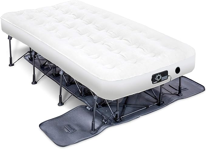 Ivation EZ-Bed (Twin) Air Mattress with Frame & Rolling Case