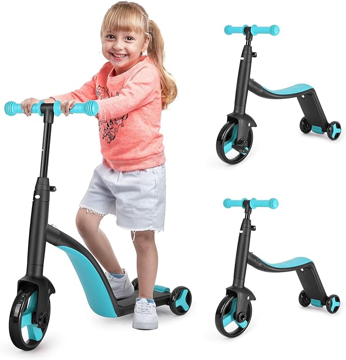 Kids Scooter,3-in-1 Scooters for Kids Ages 2-6