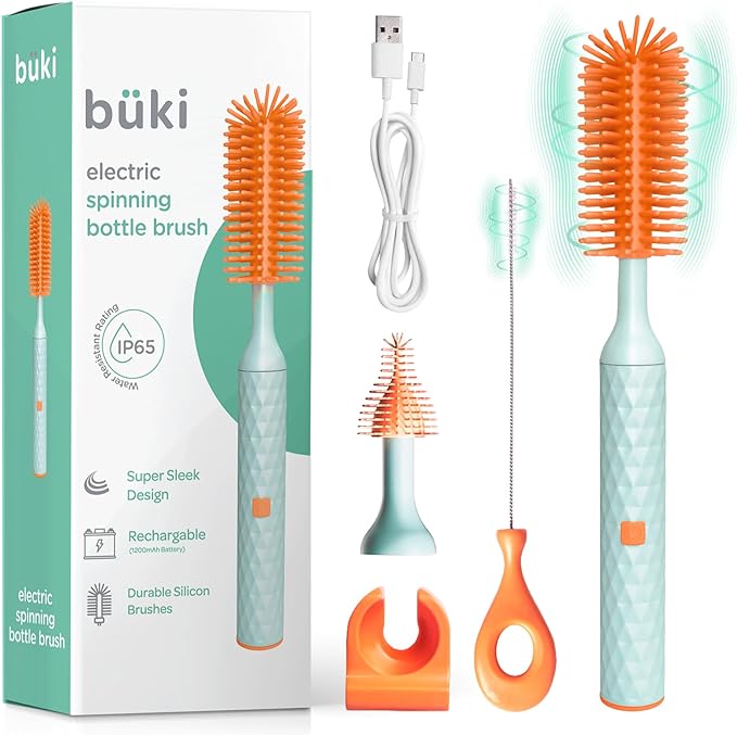 Büki Electric Baby Bottle Cleaning Brush Set