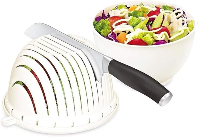 Easy Fruit Vegetable Salad Cutter Bowl