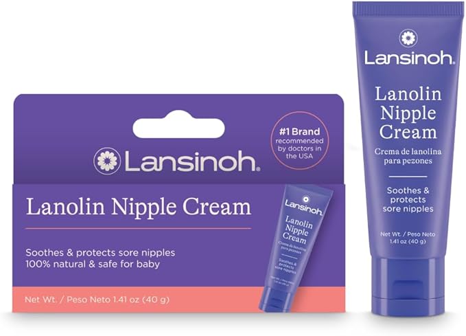 Lansinoh Lanolin Nipple Cream Safe for Breastfeeding Baby